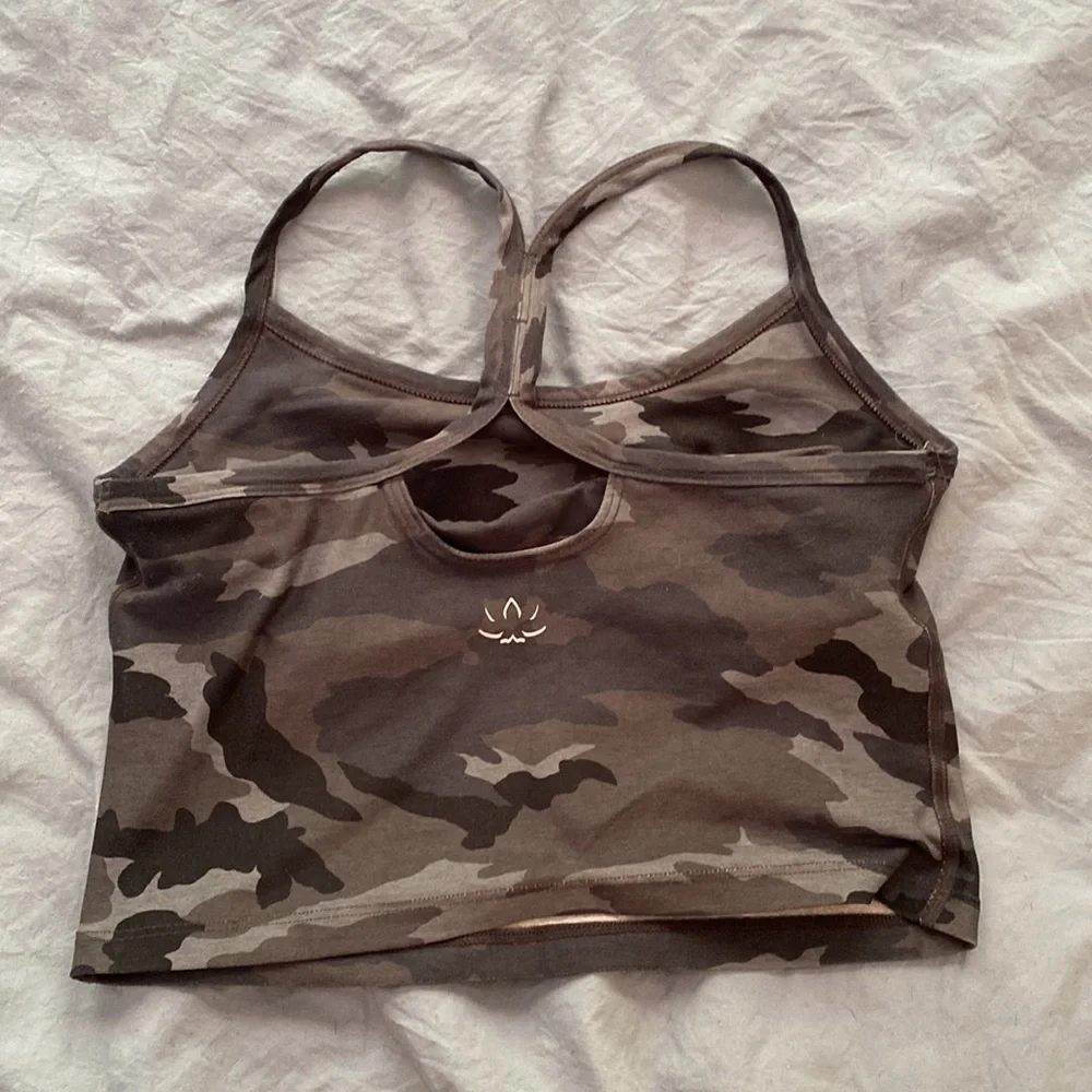 Spacedye Slim Racerback Cropped Tank - Picture 2 of 2